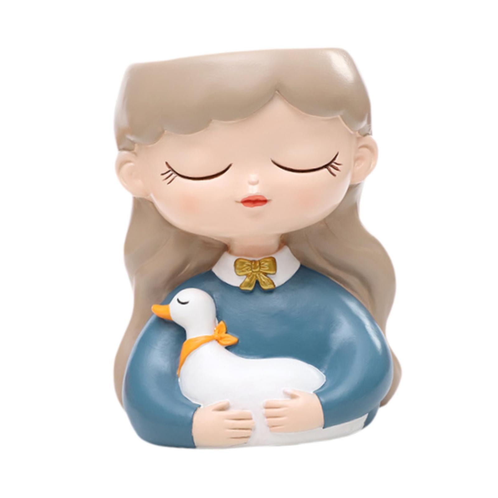 Ioensy - Maceta Con Forma De Cabeza De Hada, Bonita Maceta Para Balcón, Patio, Porche, Conejo