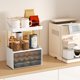 thumbnail image 4 of Organizador StorBin para mostrador de baño, 3 cajones, 5 niveles, gris, 4 of 7