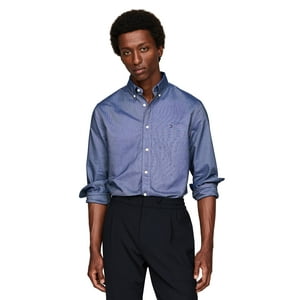 Camisa Tommy Hilfiger Heritage Oxford Solid Regular Para Hombre