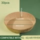 thumbnail image 1 of 30pcs/50pcs/100pcs, Food Grade Air Fryer Paper Liners, Oil Absorbing Air Fryer Disposable Paper Liner For Microwave, Round Air Fryer Basket Liners, Baking Supplies, 1 of 5