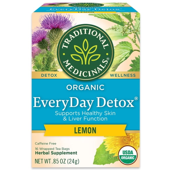 Té Traditional Medicinals EveryDay Detox Limón 16 Bolsitas