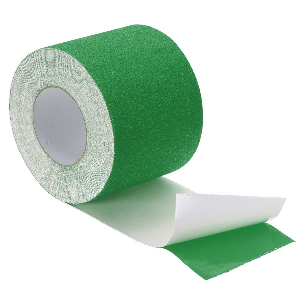 Uxcell 4 Pulgadas x 49 Pies Cinta Antideslizante de Tracción, Cinta de Agarre Antideslizante para Escaleras, Pasos, Plataforma de Scooter, Verde
