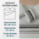 thumbnail image 2 of Juego sabanas casatua estampadas rayas super king color gris, 2 of 3