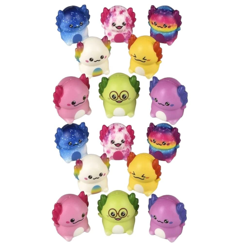 Genérico - Toy Squishy Axolotl Micro Squish, Paquete De 2 Pulgadas Y 16 Unidades, Slow Rise Para Niños