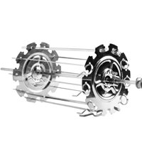 Magideal - Brochetas De Asador De Metal Jaula De Agujas Máquina Para Hacer Brochetas Rotisserie Skewer