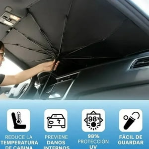 Movi - Parasol Plegable Para Auto Con Filtro Uv, Tipo Paragua