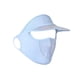 thumbnail image 4 of Cubierta Facial Sombrero Para El Sol Mujeres Máscara Facial Con Borde De Sombrero Para Escalar Viajes Al Aire Libre Azul, 4 of 5