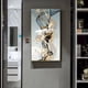 thumbnail image 2 of 1pc, Frameless Modern Nordic Style Ribbon Golden Deer Tree Luxury Living Room Decorative Paintings, Canvas Poster Print, Simple Wall Art Pictures No Frame, 2 of 4