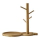 thumbnail image 1 of Portavasos De árbol De Madera Con 4 Ganchos, Estante De Secado De Platos Para Plato, Libro, 1 of 3