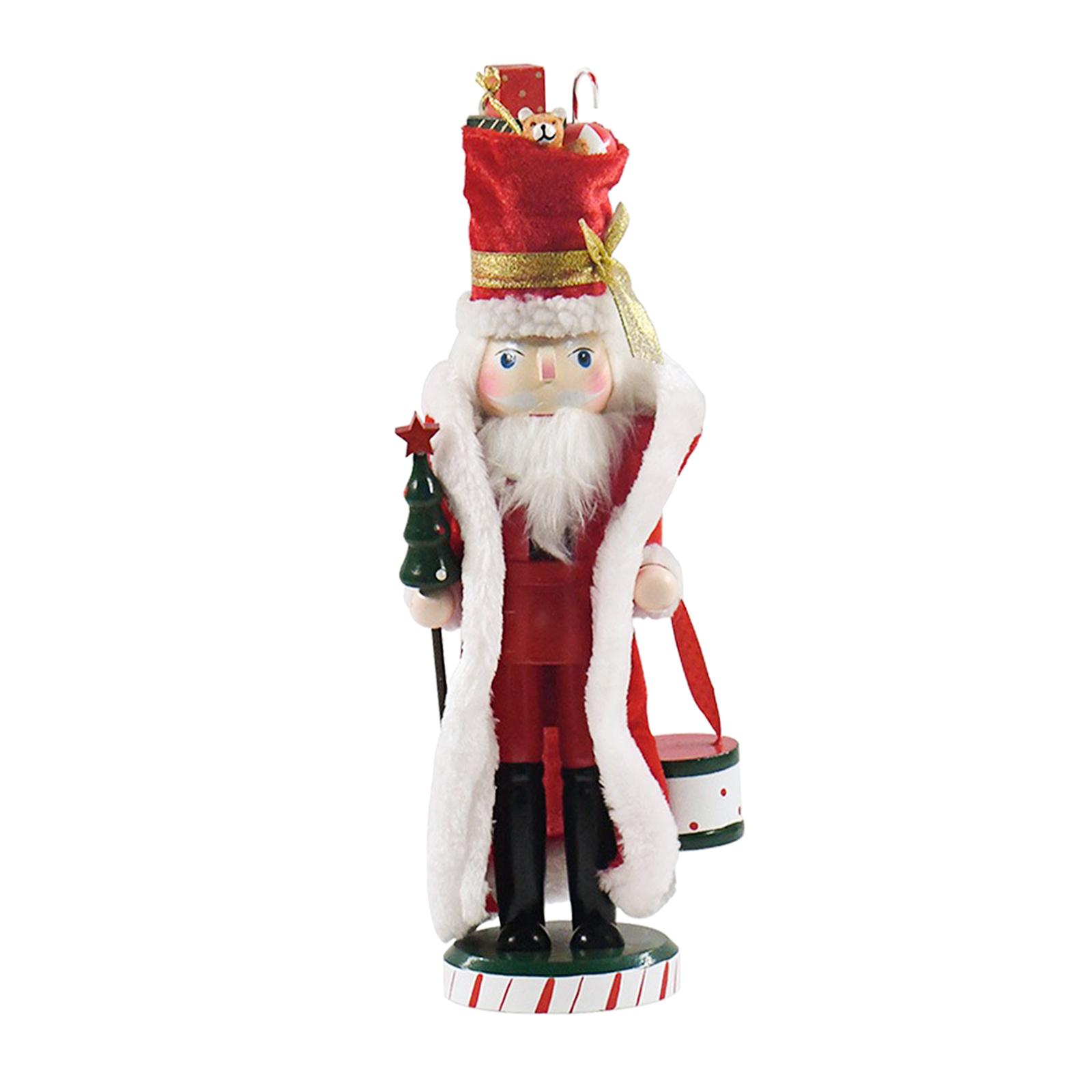 Bothyi - Figura De Cascanueces De Madera, Juguete Artesanal De 14 Pulgadas Para Chimenea, Decoración Festiva, Estilo G