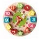 thumbnail image 1 of Bloques De Madera Reloj De Madera Montessori En Ingles, 1 of 3