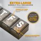 thumbnail image 2 of Organizador de Pastillas MEDca Semanal 7 Días, Pack de 4, Compartimentos Extra Grandes, Letras Grandes y Braille, Negro, Sin BPA, 2 of 8