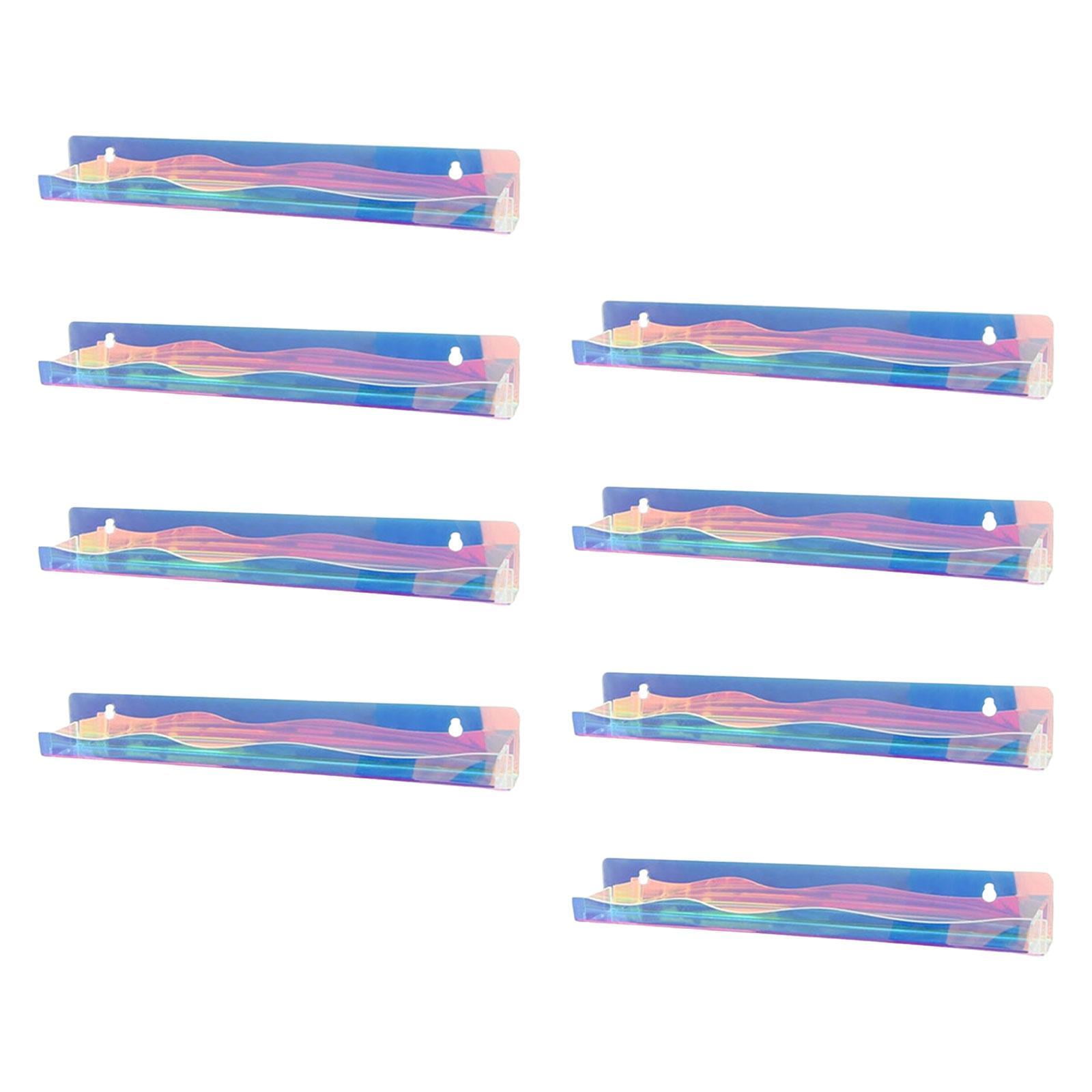 Magideal - Organizador De Esmalte De Uñas Casopos De Exhibición Cosmética Regalos Para El Hogar Salón Mundial Policonía De Uñas Racks Esencial Azules Estantería 8 Piezas