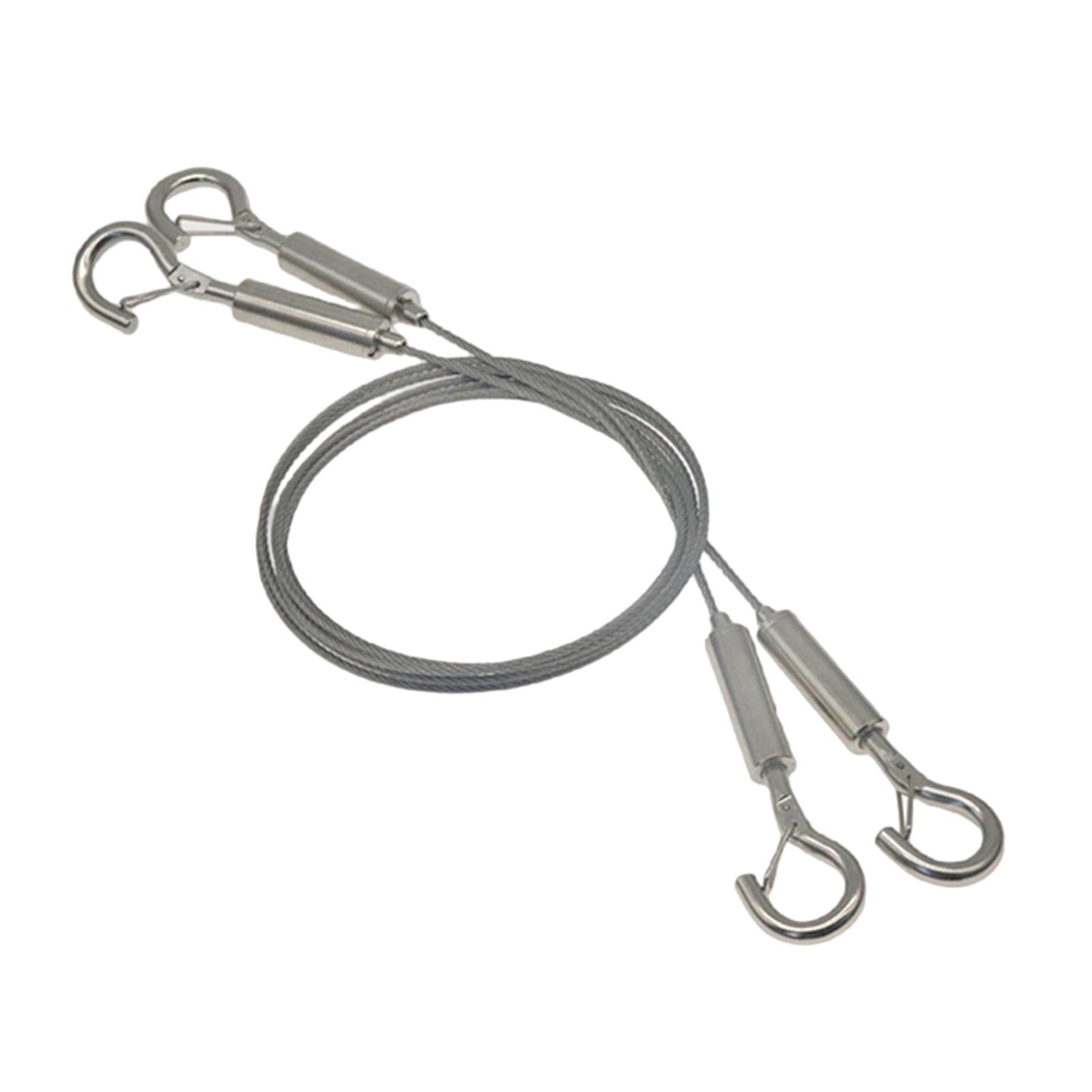 Magideal - Juego De 2 Uds. De Cables Para Colgar Cuadros, Colgadores De Pared, Alambre Ajustable, Versátil, Duradero, 6,56 Pies De Largo Para Exposición, Galería