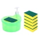 thumbnail image 2 of Dispensador De Jabón Para Platos Y Soporte De Esponja Con 6 Esponjas Práctico Para Fregadero De Hotel Verde, 2 of 5