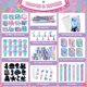 thumbnail image 2 of Set de recuerdos de fiesta BenLouis Mermaid, 120 unidades, para niños, con cuadernos, 2 of 7