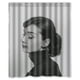 thumbnail image 1 of Cortina de ducha clásica de Audrey Hapburn con diseño de mujer sexy, juego de cortinas de baño con ganchos, tamaño 60 x 72 pulgadas, 1 of 3