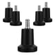 thumbnail image 1 of Campanas para silla de oficina - Pack de 5 puntas de recambio para ruedas de silla 10/22 mm - Pata de asiento fija y silenciosa para suelo duro, 1 of 5