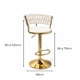 thumbnail image 4 of Taburete Queen Velvet Elegante Terciopelo Ajustable Beige, 4 of 6