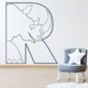 thumbnail image 2 of Decomural R Rhino Alphabet Childrens Nursery WS-34469, 2 of 2