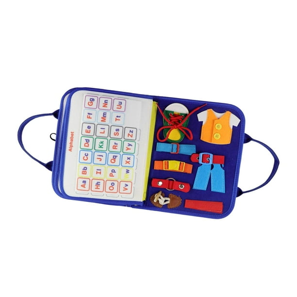Tablero Ocupado De Fieltro, Aprendizaje De Habilidades Básicas, Juguetes Montessori Para Regalo De Cumpleaños