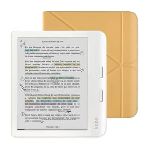 Rakuten Kobo - Lector E Reader Kobo Libra Colour Blanco Con Funda Sleepcover Amarillo