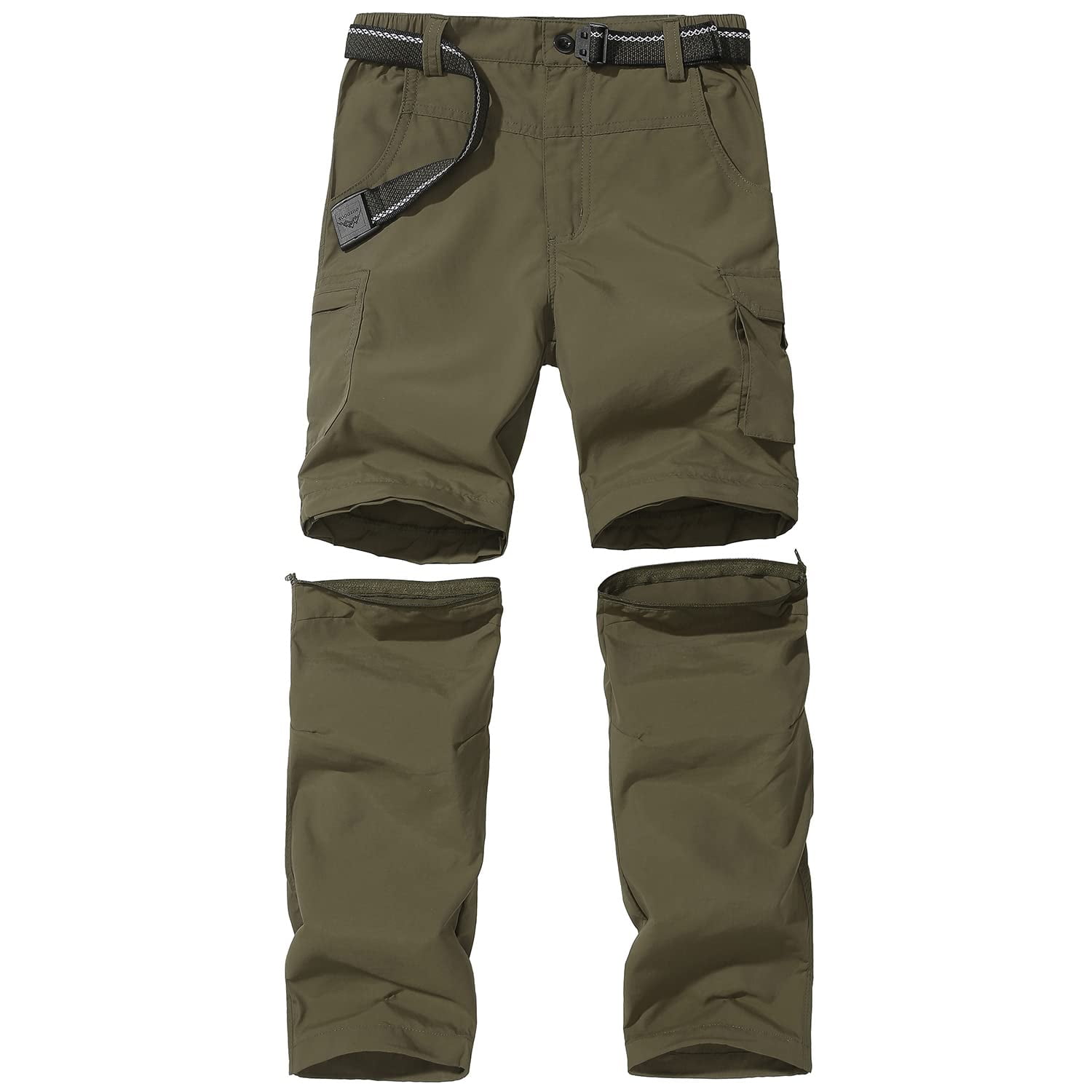 Pantalones Jomlun Para Niños, Casuales, De Secado Rápido, Senderismo Al Aire Libre, Color Verde Militar