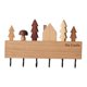 thumbnail image 1 of Tenedor De Madera Montado En La Pared Tenedor De Almacenamiento Estante De Suspensión Gancho De Entrada Inicio Entrada Decoración Negro, 1 of 5