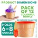 thumbnail image 3 of Juego de 6 tazones y cucharas reutilizables para helado JoyServe, 3 of 9