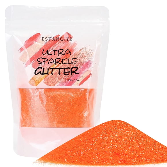 Glitter Estanoite naranja neón 150 g ultrafino