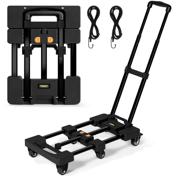 Carrito plegable para camión de mano, 500 kg de capacidad con 6 ruedas