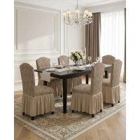 Mylhogar - Juego De 6 Fundas De Silla Tejido 3D