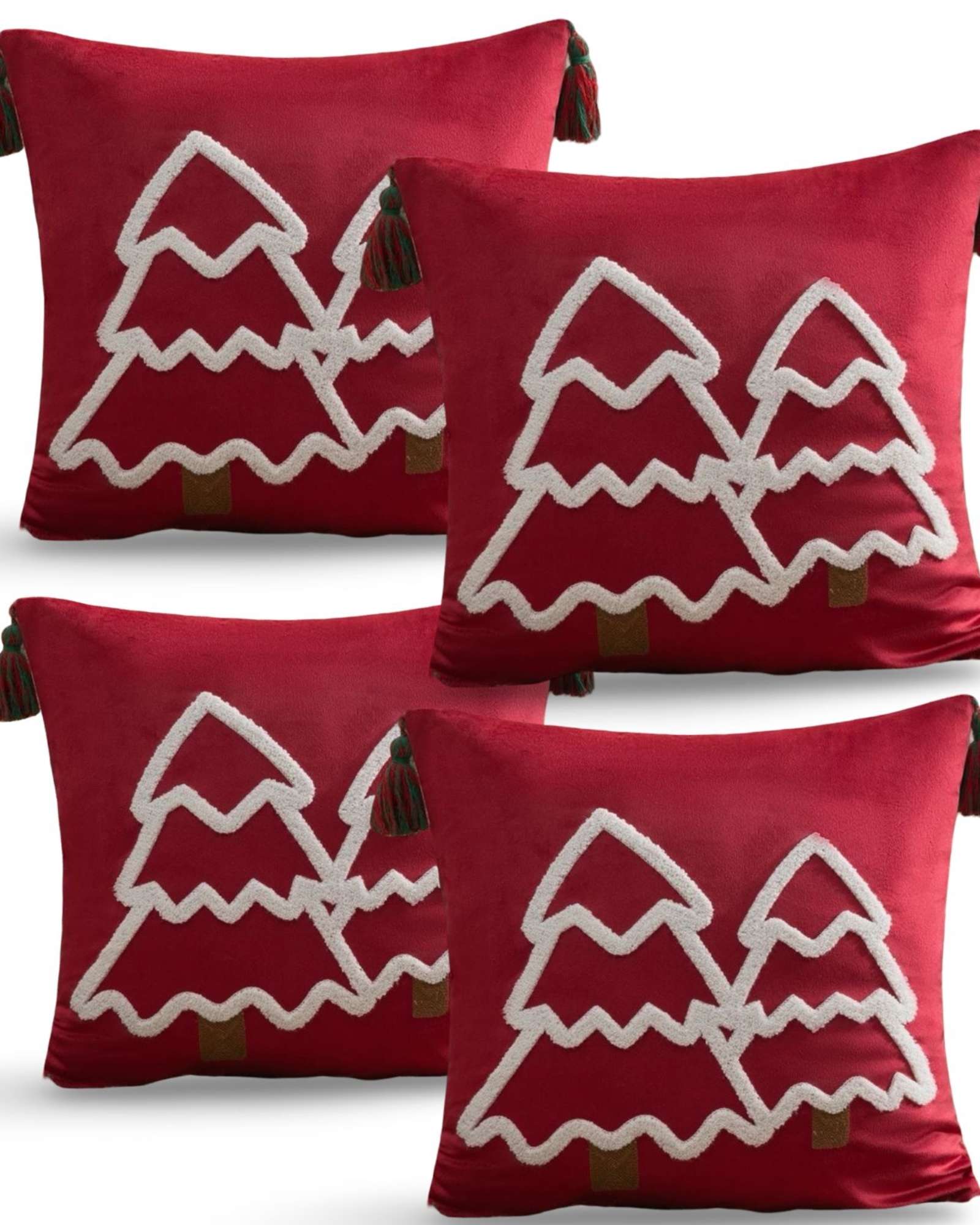 Genérico - Set De 4 Fundas De Cojin Para Navidad A3