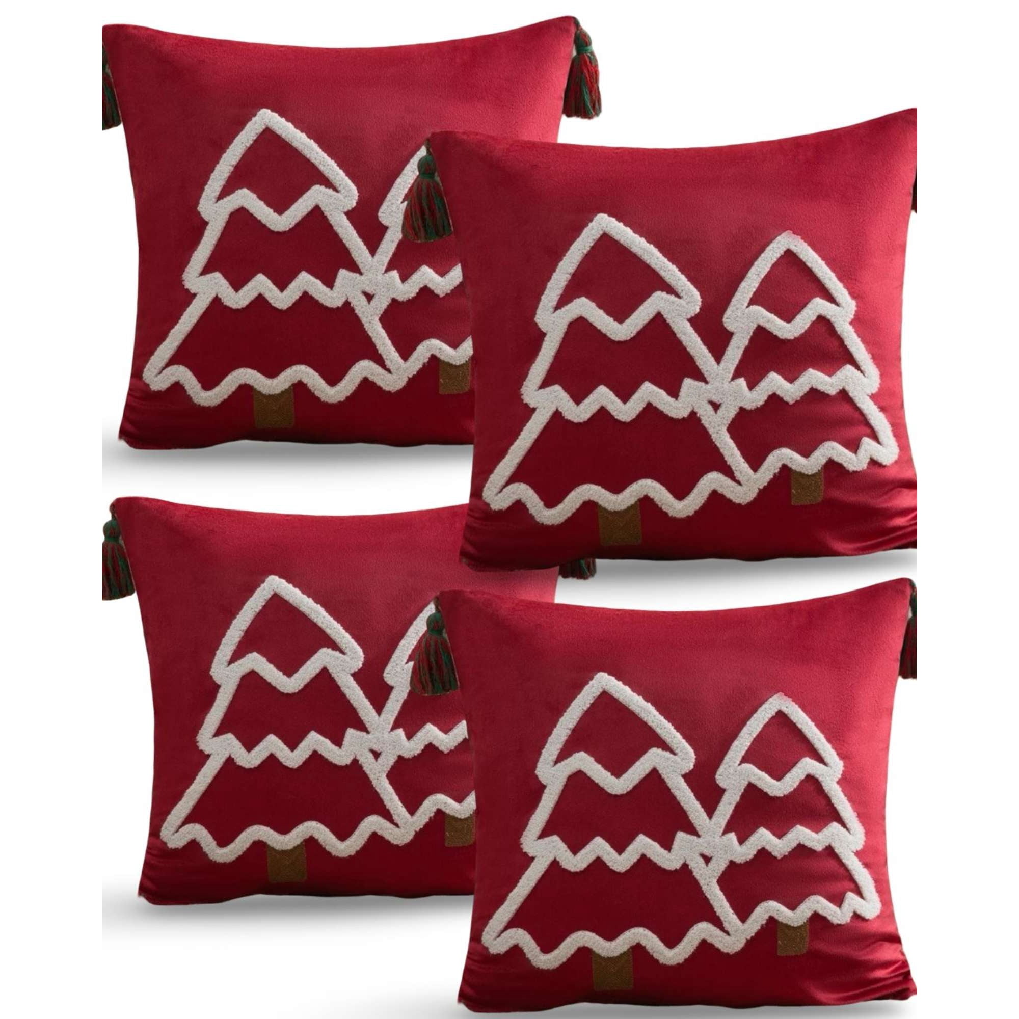 Genérico - Set De 4 Fundas De Cojin Para Navidad A3