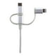 thumbnail image 5 of Cable USB 3 En 1 Mricro USB Tipo C Lightning 0.8M, 5 of 5