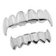 thumbnail image 3 of Parrillas Chapadas En Oro De 18 Quilates Juego De Parrillas De 6 Dientes De Colmillo Halloween Cosplay Plata, 3 of 3