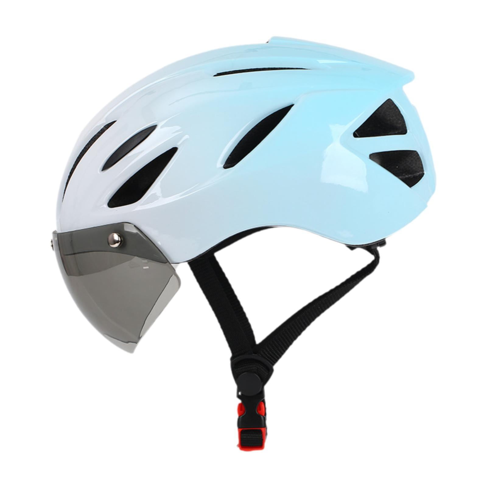 Ioensy - Casco De Bicicleta Ajustable Para Ciclismo De Carretera, Color Azul