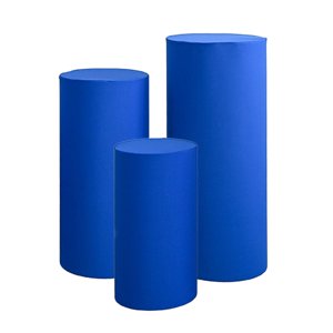 Bothyi - 3X Fundas Cilíndricas Para Pies Decorativas Para Fiestas, Compromiso, Acción De Gracias, Azul Oscuro