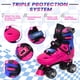 thumbnail image 2 of Patines Nattork Ajustables para Niños 6-12 Rosy Blue, 2 of 5