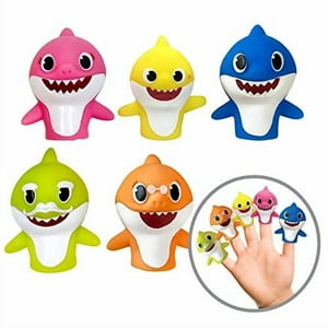 Ginsey - Set De Marionetas Con Dedos Baby Shark, 5 Piezas
