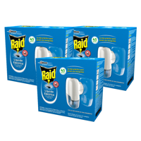 Pack 3X Raid Aparato + Repuesto Liquido Electrico 45 Noches