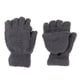 thumbnail image 3 of Invierno cálido felpa mitones medio dedo corto sin dedos guantes deportivos gris, 3 of 5