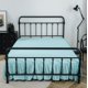 thumbnail image 1 of Faldón de Cama con Volantes Suxumhao Azul Claro Full, 1 of 3