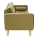 thumbnail image 3 of Sofa Retro 3c + 2 Pouf Felpa 05 Verde Musgo, 3 of 6