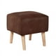 thumbnail image 1 of Pouf Burdeos Cuero Kentucky Cafe Moro, 1 of 1