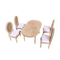 Magideal - Juego De Sillas De Mesa, Adornos Multiusos De Madera 1:12, Modelo De Muñecas, Micro Paisaje, Diseño De Escena De Vida, Accesorio Diy