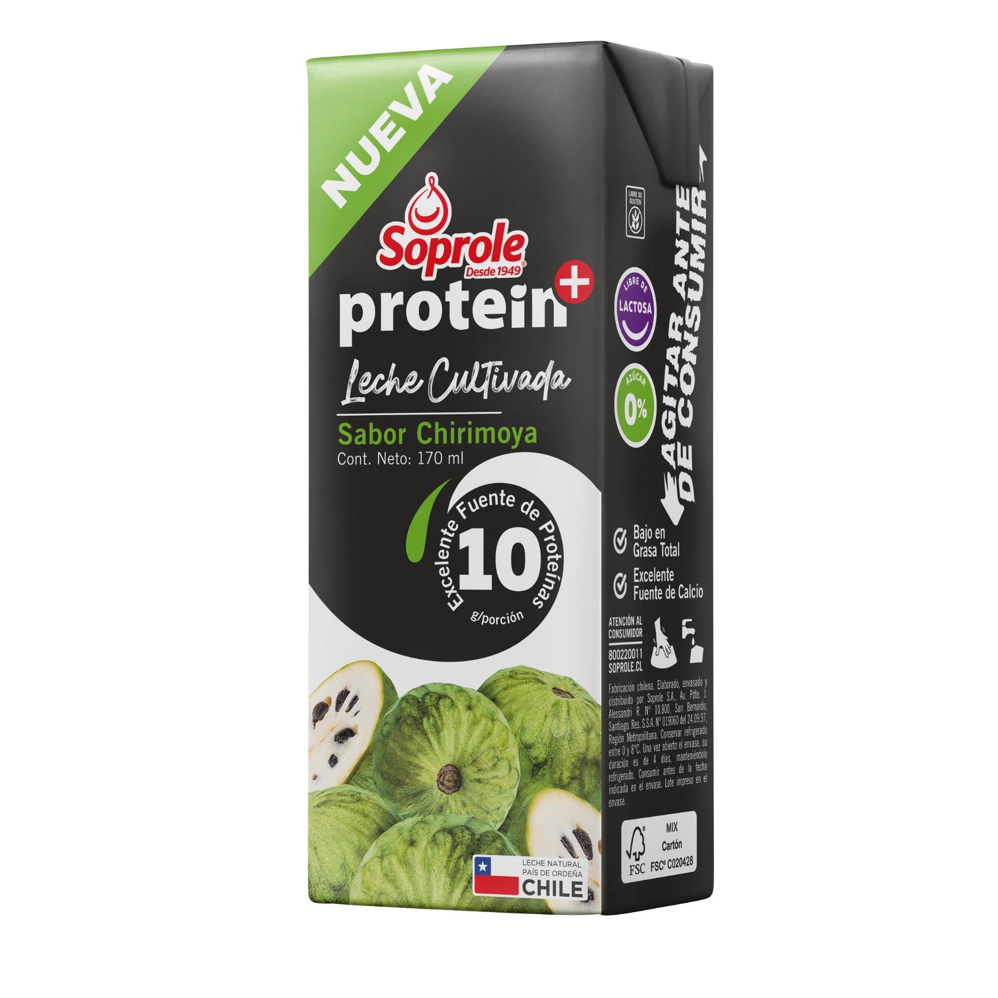 Leche Cultivada Protein Chirimoya 3x170ml 510 ml Soprole