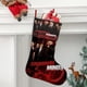 thumbnail image 2 of Mentes Criminales Tema: Calcetines de Navidad, fino lino blanco para colgar en escaleras y chimenea, decoración navideña para el hogar, regalo de Navidad.54cm×38cm, 2 of 5