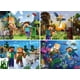 thumbnail image 2 of Rompecabezas Ravensburger Minecraft de 4x100 piezas, paquete de parachoques, 2 of 6