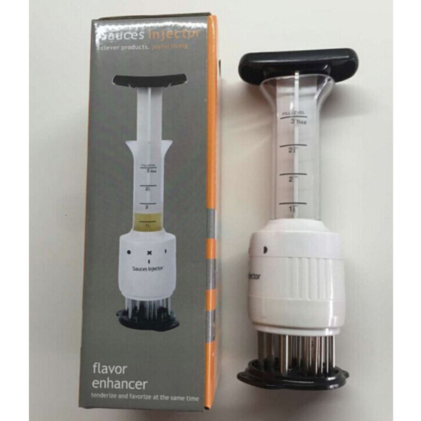 1pc Stainless Steel Seasoning And Marinade Injector Needle Meat Tenderizer Kitchen Supplies Home Accessories Halloween Christmas Tool Dining Sauces Gadget Cooking Hammers Knife Steak Outdoor Comping